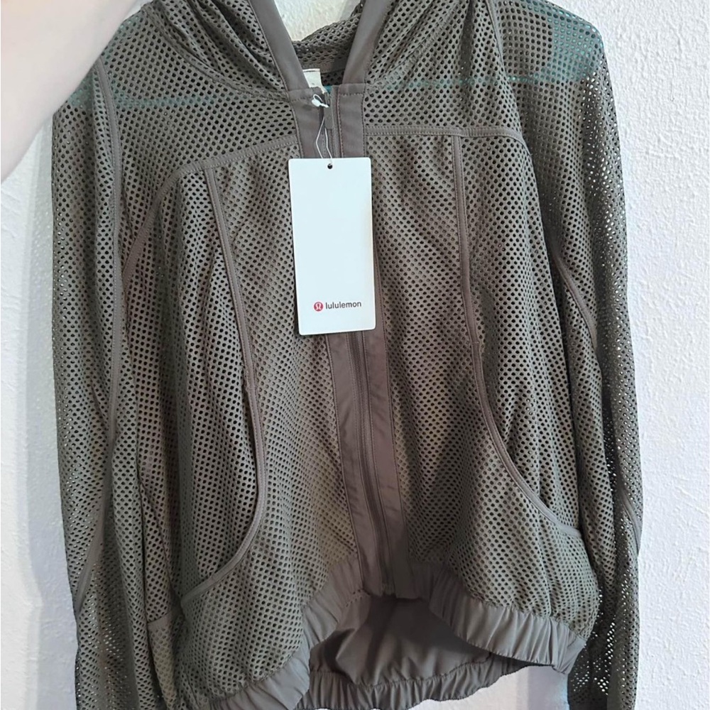 Lululemon Athletica Green Utility Jacket with Hood